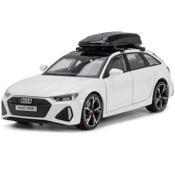Машинка металева Audi RS6 1:32 інерційна зі світлом і звуком, відкриваються двері, багажник "Авто Експерт"