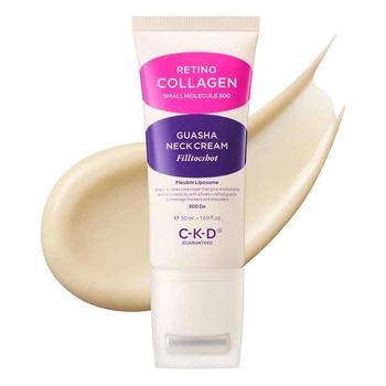 Крем для шеи с массажером гуаша CKD Retino Collagen Guasha Neck Cream Filltocshot 50 мл