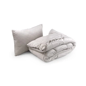Одеяло Руно набор всесезонное силиконовое велюровое одеяло Soft Pearl 140х205 см с подушкой 50х70 см (924.55_Soft Pearl) Руно 924.55_Soft Pearl 895357