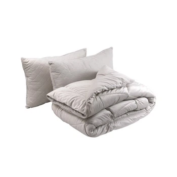 Одеяло Руно набор всесезонный силиконовое велюровое Soft Pearl 200х220 см с двумя подушками 50х70 см (925.55_Soft Pearl) Руно 925.55_Soft Pearl 895388