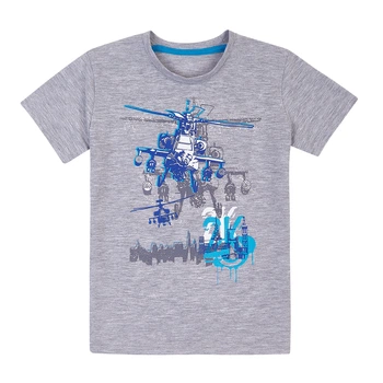 Детская футболка для мальчика ЛяЛя 3СК140_2-4511 98 см Серая (ROZ6400148704)