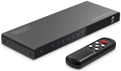 Видеокоммутатор UHD HDMI (INx5 – OUTx1), 4K Digitus (teh0013676)