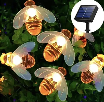 Гирлянда “Пчелки” на солнечной панели 20 LED 5 м