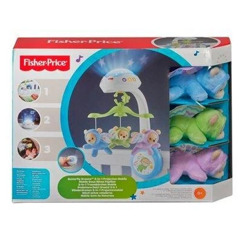 Мобіль для ліжечка з пультом керування ʼСон метеликаʼ Fisher-Price (CDN41)