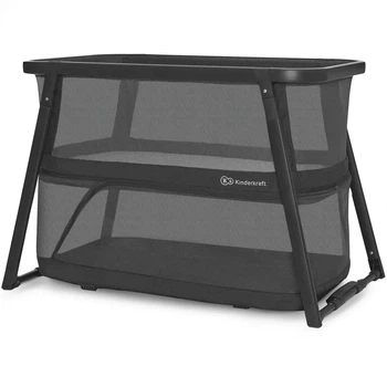 Манеж-кровать 4 в 1 Kinderkraft Sofi Plus Grey, 5902533920051