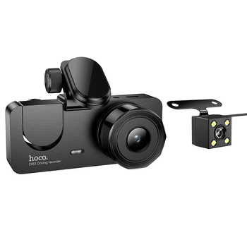 Відеореєстратор HOCO DI63 Universe three-screen simultaneous display 720p Wi-Fi Black