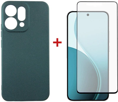 Комплект чехол для смартфона + стекло DENGOS Soft для OPPO Reno14 5G Green (DG-KM-181)