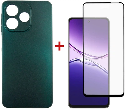 Комплект чехол для смартфона + стекло OPPO A5 Pro DENGOS Soft Green (DG-KM-183)