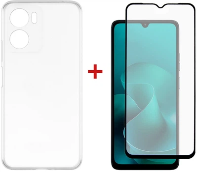 Комплект чохол для смартфона + скло DENGOS для Motorola Moto G06 Transparent (DG-KM-169)
