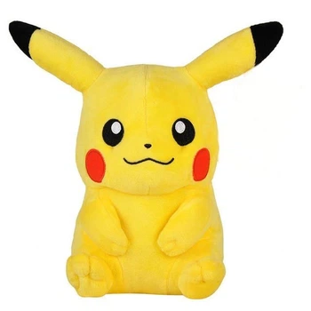 Мягкая плюшевая игрушка Пикачу сидящий с аниме Pokemon 30 см