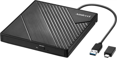 Внешний оптический CD/DVD-привод Amicool USB 3.0 USB C