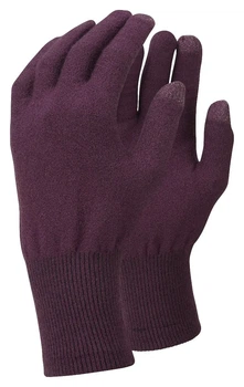 Рукавиці трекінгові сенсорні Trekmates Merino Touch Glove Blackcurrant M (100066156)