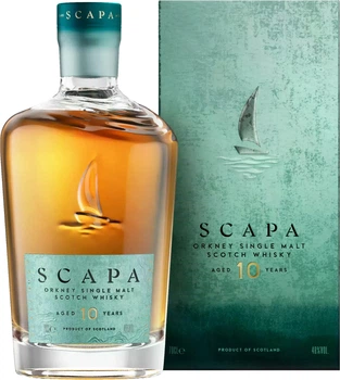 Віскі Scapa Single Malt 10 років витримки 0.7 л 48% у подарунковій упаковці (5000299607756)