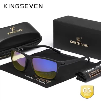 Очки компьютерные Blue Blocker 65% для мужчин и женщин KINGSEVEN 755 Black F2