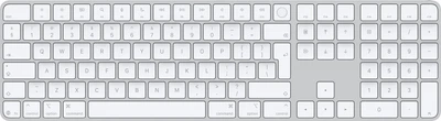 Klawiatura bezprzewodowa Apple Magic Keyboard with Touch ID US Bluetooth/USB White (MXK73)