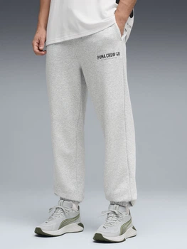 Спортивні штани для тренувань чоловічі Puma Graphics 52867104 S Light Gray Heather (4069162274014)