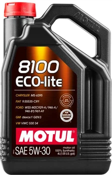 Моторное масло Motul 8100 Eco-lite SAE 5W-30 4 л (108213) (839554)