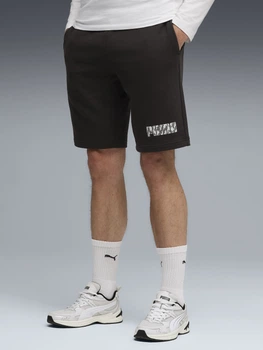 Шорти бавовняні короткі чоловічі Puma Essentials Graphics 69179001 L Black (4069161971358)