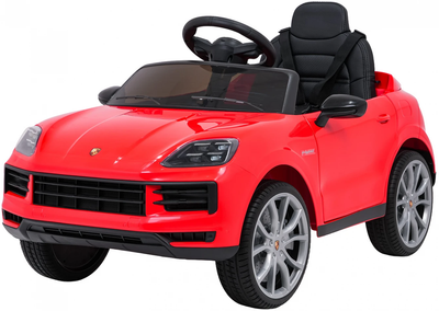 Електромобіль для дітей Porsche Cayenne 1-місний Червоний (5903864988338)