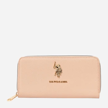 Кошелек для карточек женский из искусственной кожи U.S. Polo Assn 27A353-AA00A Пудровый (786662202630)