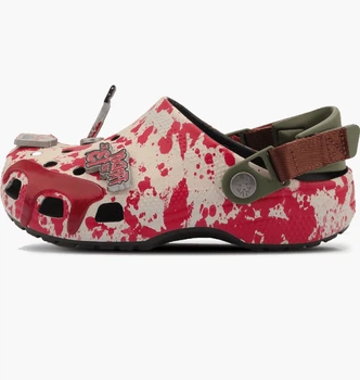 Тапочки CROCS Classic Clog Friday The 13Th Beige/Red 212073-90H 43-44