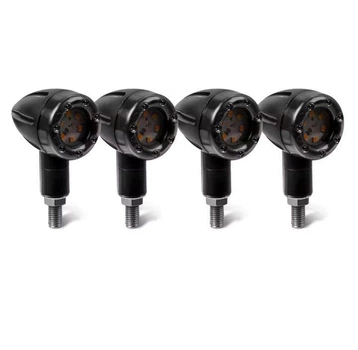 Мото повороти лед led вказівники поворотів чорні 12v