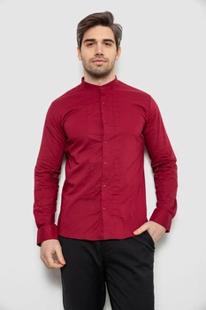 Сорочка чоловіча однотонна бордовий 186R2033 Ager 6XL