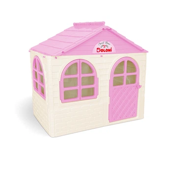 Ігровий будиночок DOLONI TOYS Малий будиночок зі шторами світло-рожевий (02550/14)