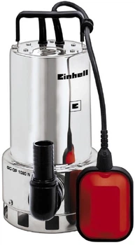 Дренажный насос Einhell GC-DP 1020 N, 1000 Вт, производительность 18000 л/ч, высота подъема 9 м, глубина погружения 5 м, нержавеющая сталь, вес 72 кг (636818)