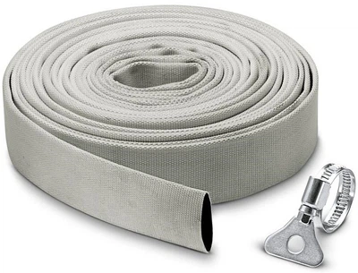 Шланг тканевый эластичный с хомутом из нержавеющей стали, 10м. Karcher (2000003267965)