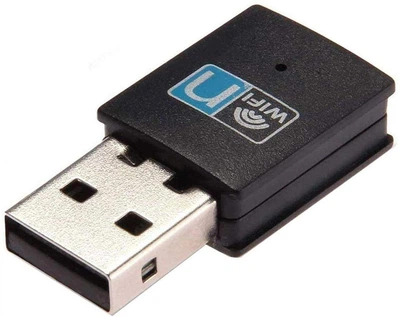 Интернет-сетевой адаптер 300 Мбит/с Mini USB Wireless Wifi Adapter 802.11n/g/b LAN Черный