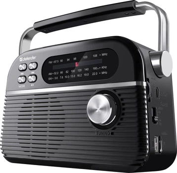 Портативный радиоприёмник Defender Vega Bluetooth Black (4745091891514)