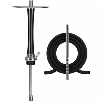 Шахта для кальяна Aroma Hookah X-Ray Steel Black 55 см Арома Хука Икс Рой Стиль Черная под уплотнитель из нержавеющей стали
