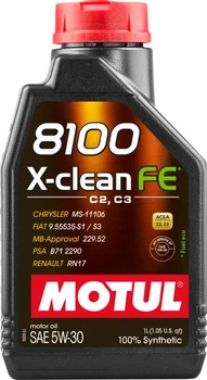 Моторное масло Motul 8100 X-clean FE SAE 5W30 1 л (8141001)