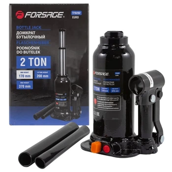 Домкрат бутылочный 2т (160-380мм) двухштоковый Forsage F-TF0202