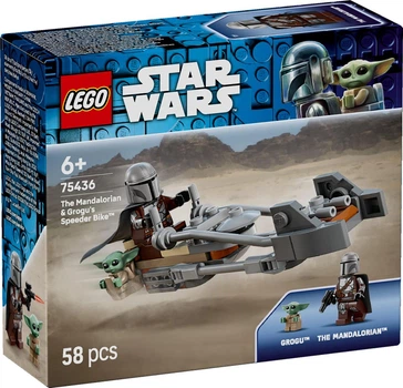 Конструктор Lego Star Wars Спідер Мандалорця та Грогу 75436