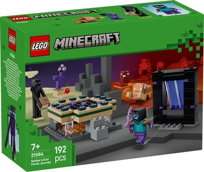 Конструктор Lego Minecraft Подорож у портал Нижнього світу та Краю 21584