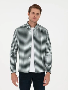 Рубашка хлопковая мужская Pierre Cardin G021SZ004-000-1760172(Haki) M Хаки (8683856570402)