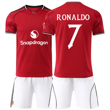 Форма футбольна дитяча Ronaldo (Роналдо) 7 Manchester United (Манчестер Юнайтед), сезон 2026 18 розмір, ріст 110-120 см, червоно-біла