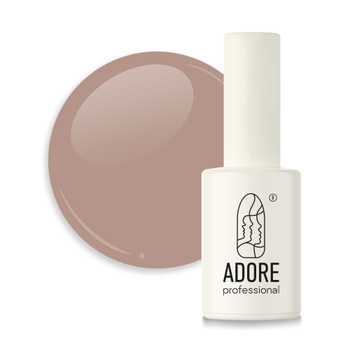 Гель-лак Adore Professional для французского маникюра French Gel Polish F-10 Lacquer дымчатый темно-бежевый 8 мл
