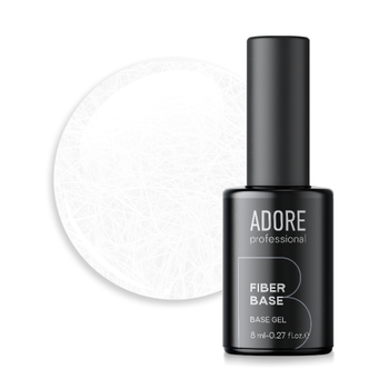 База Adore Professional со стекловолокном для ногтей Fiber base 8 мл
