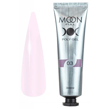 Полигель Moon Full для наращивания ногтей Poly Gel №03 30 мл