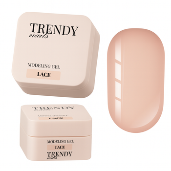 Гель Trendy Nails для моделирования ногтей Modeling gel Lace HEMA/TPO free 50 мл