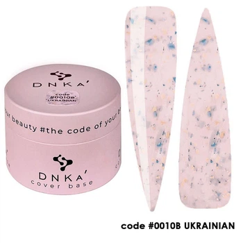 База DNKa' камуфлююча з поталлю в банці Cover Base Rubber French №0010B' Ukrainian 30 мл