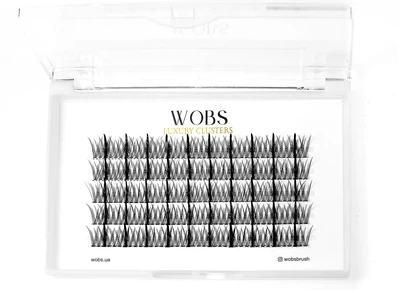 WobS Накладные пучковые ресницы 200шт Wobs Fairy Lashes , 20D 5 лент пучки, размер 12 mm