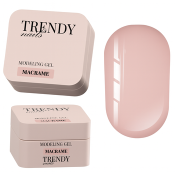 Гель Trendy Nails для моделирования ногтей Modeling gel Macrame HEMA/TPO free 30 мл