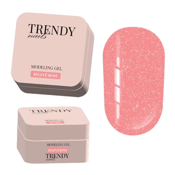 Моделирующий гель Trendy Nails Modeling gel Releve Rose HEMA/TPO free 15 ml