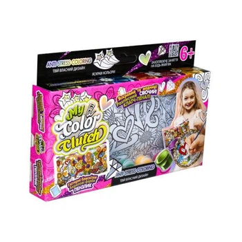 Пенал розмальовка "My color Clutch" Danko Toys CCL-01-04U Love