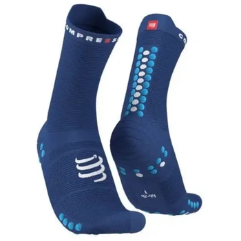 Шкарпетки компресійні високі Compressport Pro Racing Socks V4.0 Run High Sodalite/fluo blue XL (100048146)