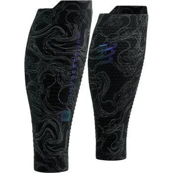 Компресійні гетри для бігу Compressport R2 3.0 Aurora black/aurora L (100086152)